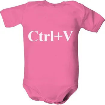 Kojenecký body Dětské body s potiskem Ctrl+V bílý potisk dětské