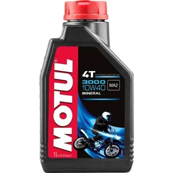 Motorový olej MOTUL 3000 4T 10W40 1 litr, minerální olej pro motorky HONDA CB 250 FT HORNET rok 96-01