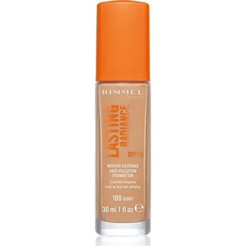 Rimmel Lasting Radiance Anti-Pollution Foundation 30 ml, 100 Ivory