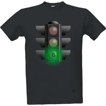 Pánské tričko Tričko s potiskem Bitcoin má zelenou pánské