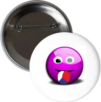 Odznáček s potiskem Czech tongue (placka)