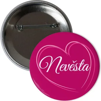 Odznáček s potiskem Odznak Nevěsta