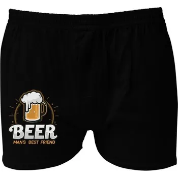 Pánská móda Boxerky Kariban s potiskem Beer friend pánské