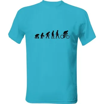 Pánské funkční tričko s potiskem evoluce cyklisty - funkční pánské