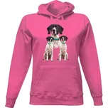 Dámská mikina s kapucí s potiskem Auvergneský ohař dámské