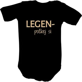 Kojenecký body Dětské body s potiskem legen- počkej si dětské