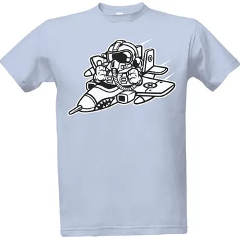 Tričko s potiskem Pilot stíhačky pánské