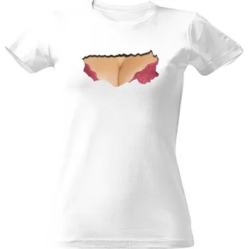 Dámské tričko Tričko s potiskem Roztrhané tričko sexy žena dámské