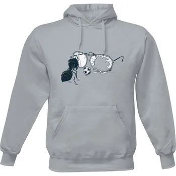 Pánská mikina Pánská mikina s kapucí s potiskem Rozbité brýle pánské