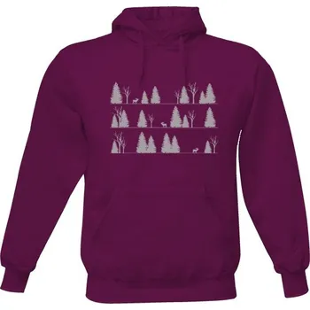 Pánská mikina Mikina bez kapuce Unisex s potiskem Les pánské