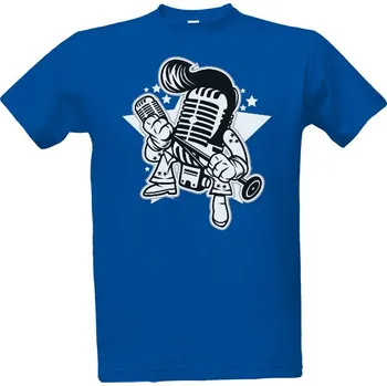 Tričko s potiskem Král mikrofónu pánské