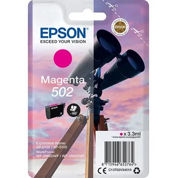 Epson 502 purpurová (magenta) originální cartridge