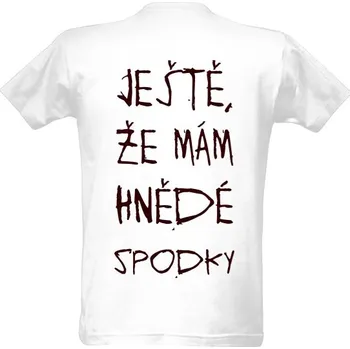 Pánské oblečení Tričko s potiskem hnědé spodky pánské