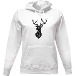 Dámská mikina s kapucí s potiskem Dámská mikina s vánočním jelenem dámské