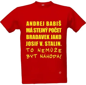 Pánské tričko Tričko s potiskem Babiš - Stalin pánské