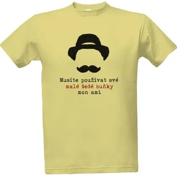 Pánská móda Tričko s potiskem Malé šedé buňky pánské