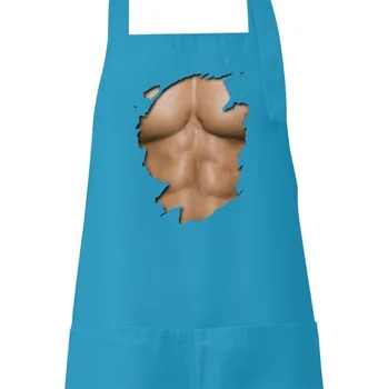 Kuchyňská zástěra Zástěra s potiskem Nahý muž zástěra
