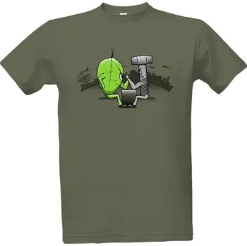 Pánská móda Tričko s potiskem Nature vs. Technology pánské