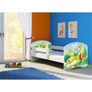 Dětská postel Dětská postel - Letadlo 2 140x70 cm bílá