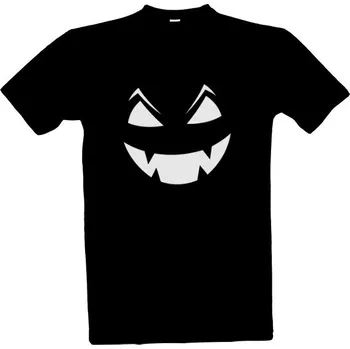 Pánská móda Tričko s potiskem Halloween bílý obličej pánské