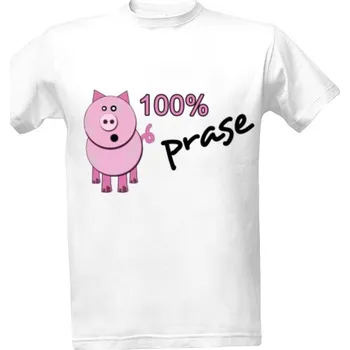 Tričko s potiskem 100% prase - Kopie pánské