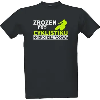 Tričko s potiskem Zrozen pro cyklistiku pánské
