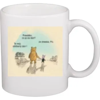 Hrnek malý bílý s potiskem Dnes - můj oblíbený den