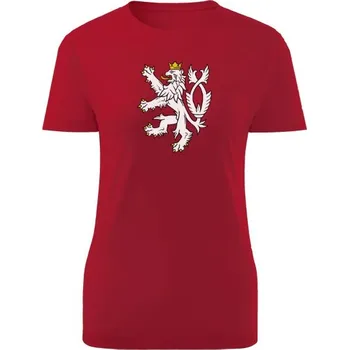 Dámské tričko Tričko s potiskem Český lev - dámské dámské