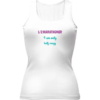 Dámské tričko Tričko s potiskem Halfmarathon bílé dámské