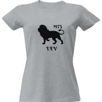 Dámské tričko Tričko s potiskem Lev 1973 - černý dámské
