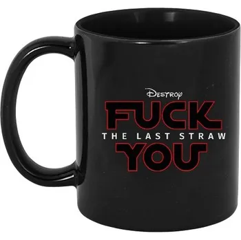 Hrnek malý barevný s potiskem Fuck you - Poslední kapka