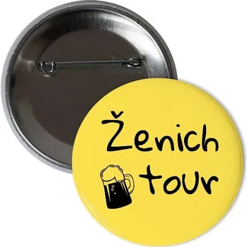 Odznáček s potiskem Placka ženich tour