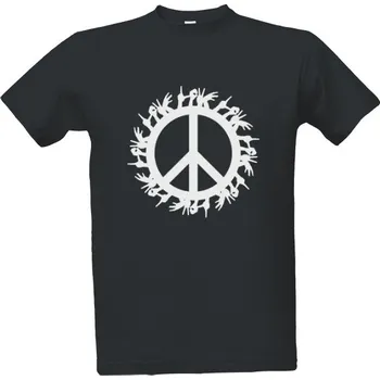 Pánská móda Tričko s potiskem PEACE LOGO 2 pánské