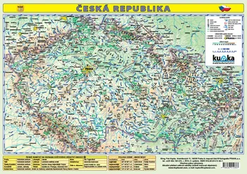 kniha Česká republika mapa A3 - Petr Kupka (2015, lamino)