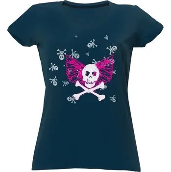 Dámské tričko Tričko s potiskem Girl Skull Motive dámské