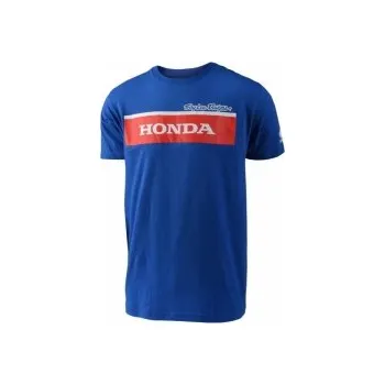 Pánské tričko TroyLeeDesigns HONDA WING BLOCK TEE BLUE, Velikost L