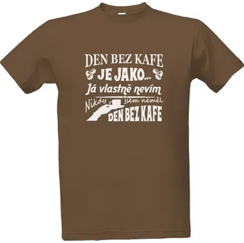 Pánská móda Tričko s potiskem Den bez kafe pánské