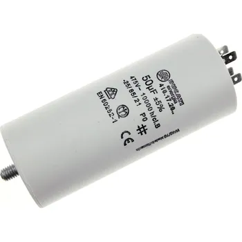 Kondenzátor Rozběhový kondenzátor 50uF 425V / 475V DUCATI, konektory, motorový kondenzátor