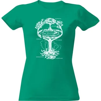 Dámské tričko Tričko s potiskem Yggdrasil (Dámské) dámské