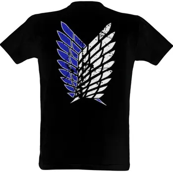 Pánské tričko Tričko s potiskem Attack on Titan Blue pánské