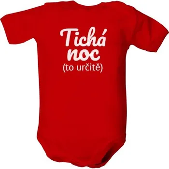 Kojenecký body Dětské body s potiskem tichá noc (to určitě) dětské