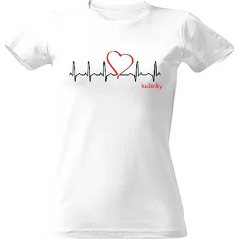 Dámské tričko Tričko s potiskem Moje srdce bije pro kuželky dámské
