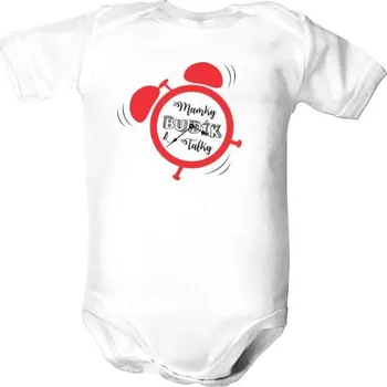 Kojenecký body Dětské body s potiskem Budík dětské