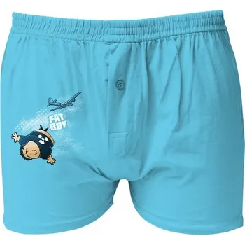 Pánské oblečení Boxerky Kariban s potiskem Fat boy a B29 pánské