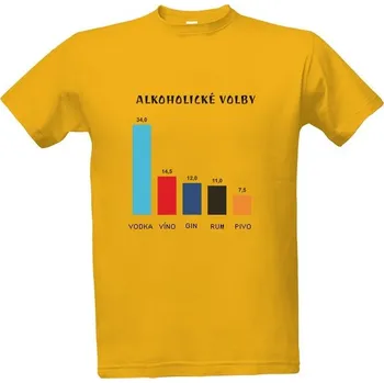 Pánská móda Tričko s potiskem ALKOHOLICKÉ VOLBY 1 pánské
