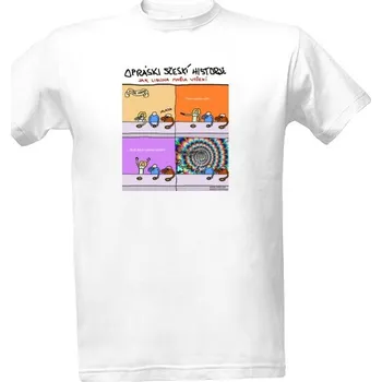 Pánská móda Tričko s potiskem MITLOGIJE Libuna pánské