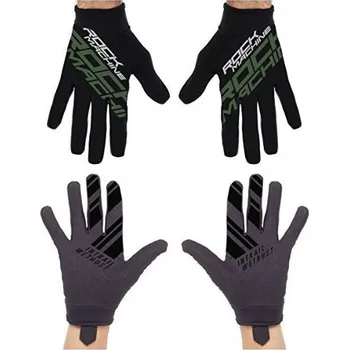 Cyklistické rukavice Dlouhoprsté rukavice Rock Machine Race khaki -S