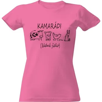 Dámské tričko Tričko s potiskem Kamarádi - žádné jídlo dámské