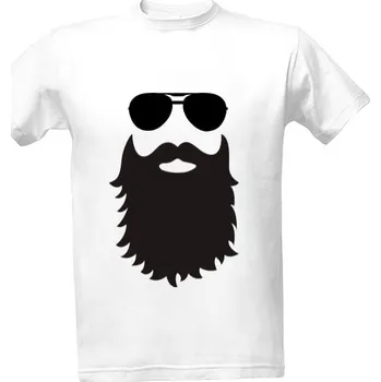 Pánská móda Tričko s potiskem stylový vousáč pánské
