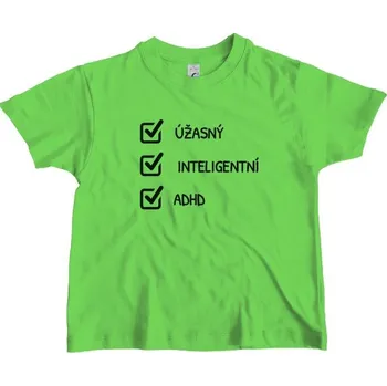 Pánská móda Tričko s potiskem ÚŽASNÝ ADHD dětské